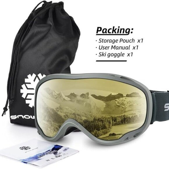 Ski Goggles Over Glasses-Ski Anti Fog 100% - Picture 1 of 6